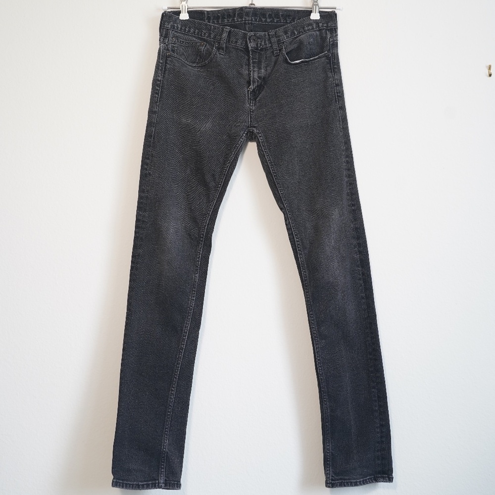 Dark Gray Jeans, Washed Look